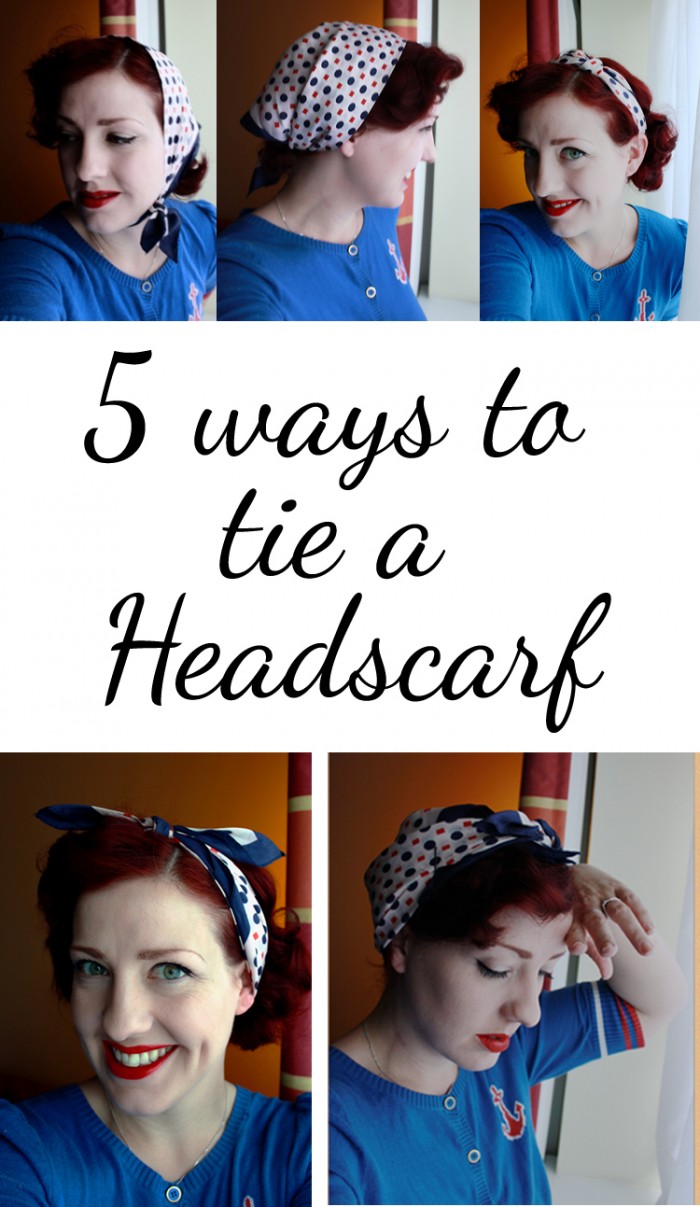 how to tie a headscarf 5 different ways