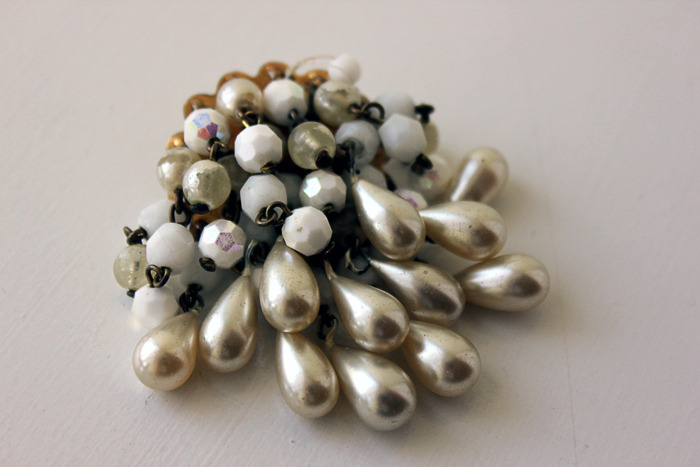 pearl drop brooch