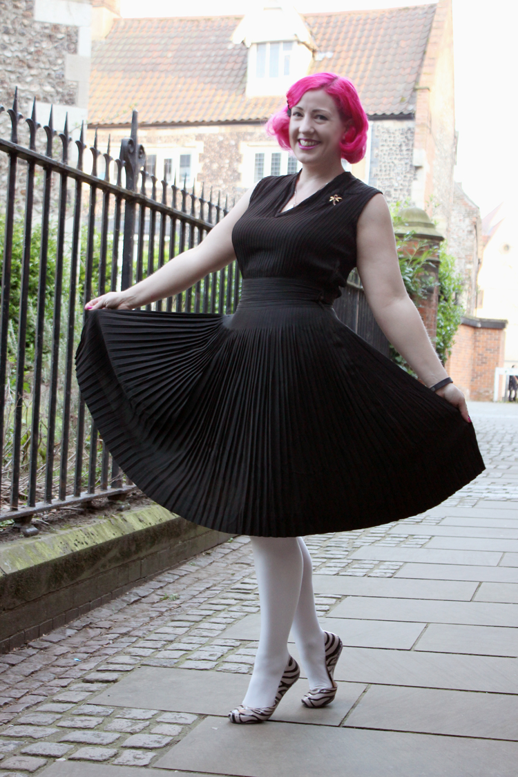 black vintage dress