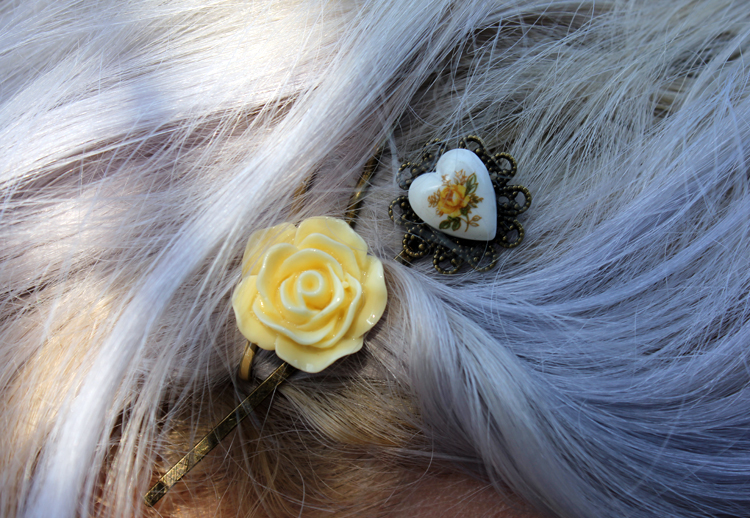 flower hair clip