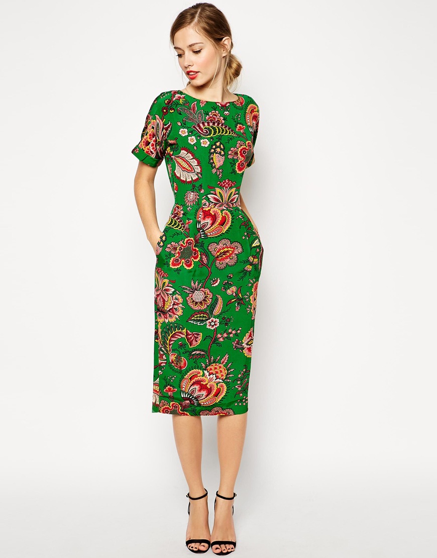 Paisley Wiggle Dress