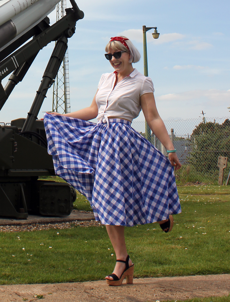 gingham skirt