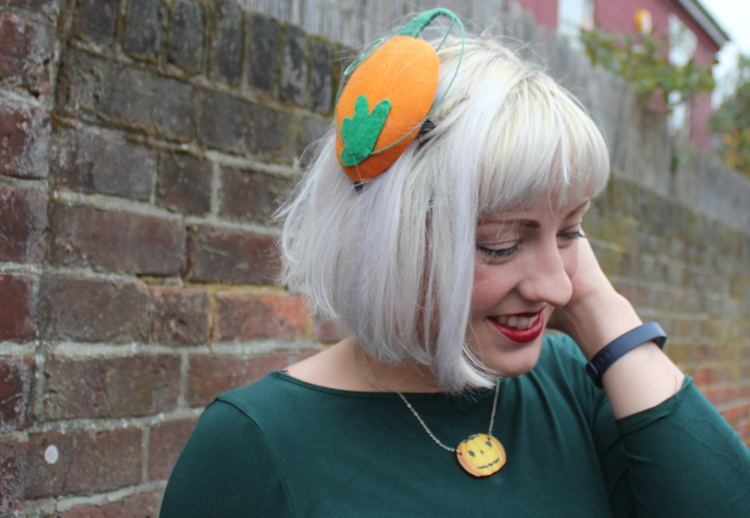 Pumpkin fascinator