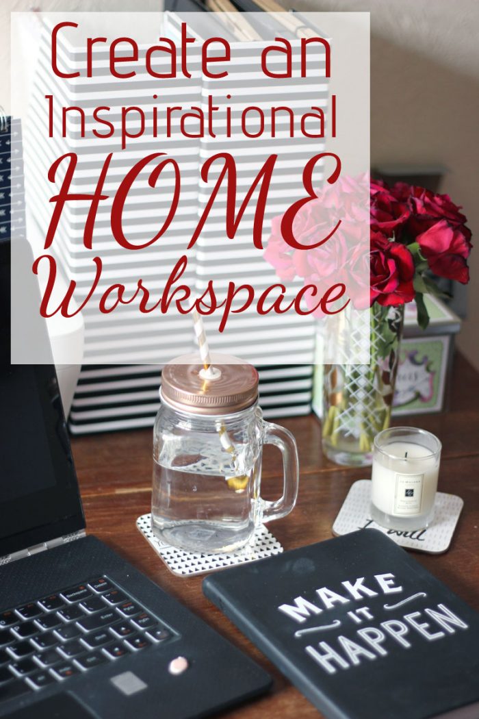 How to create a beautiful and inspirational small home office space with not much room and a small budget