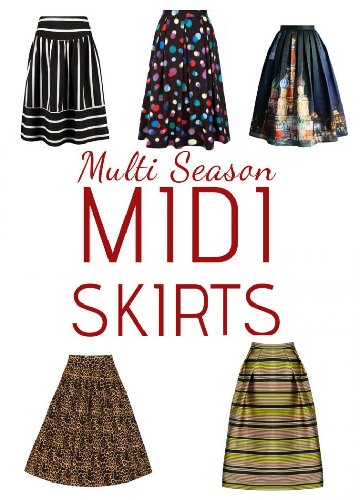 MULTI SEASON MIDI SKIRTS