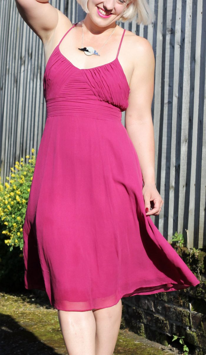 Pink Silk Dress