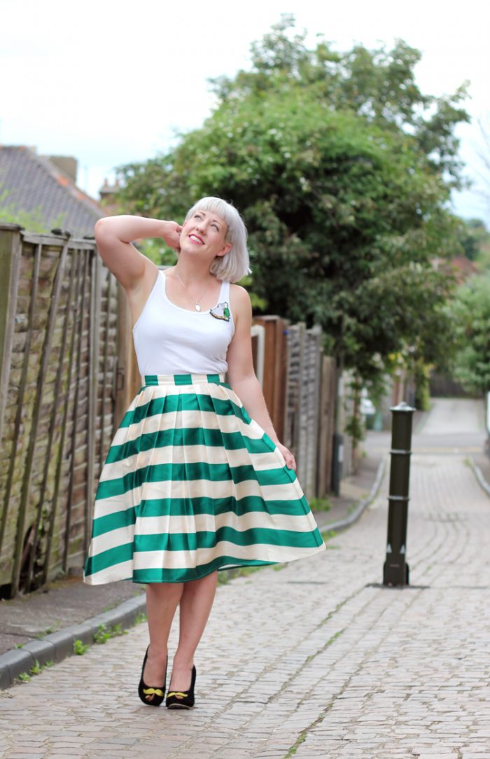 Warm Weather Evening outfit with full skirt