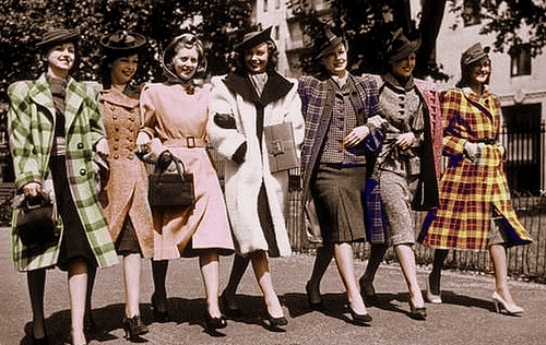 Vintage 40s Ladies in Coats