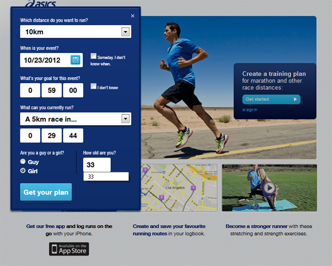 asics 6 week marathon training plan