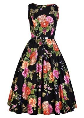 50s Floral Prom Dress for Spring