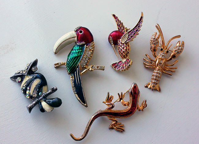 animal brooches
