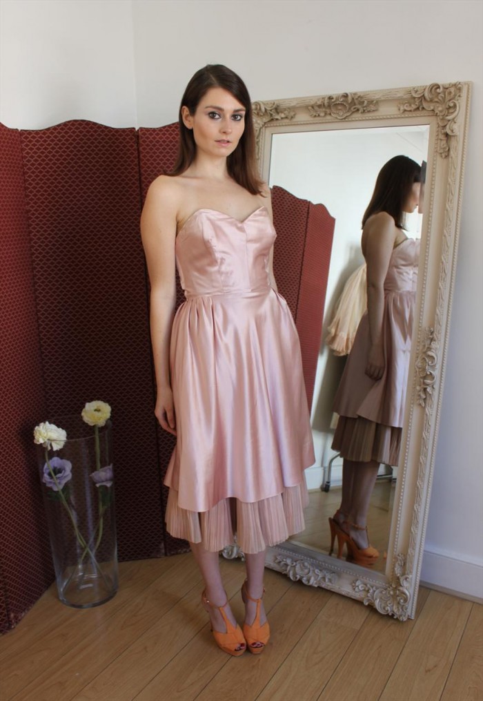 1950s Pink Silk Dress £275 on ASOS Marketplace