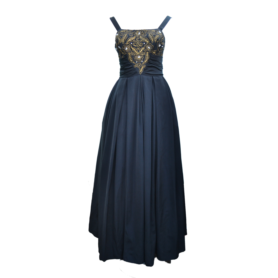 1940s-vintage-black-embroidered-gala-dress-front2
