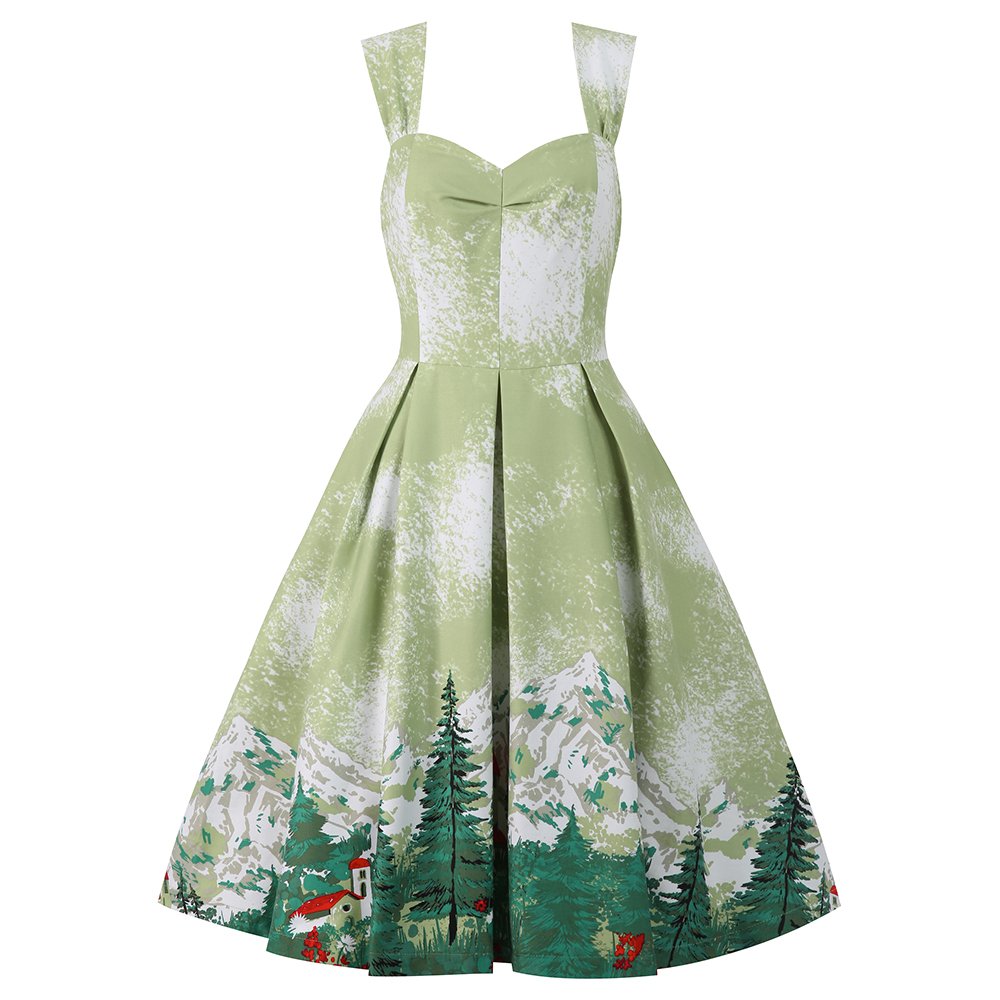 christmas print dresses uk