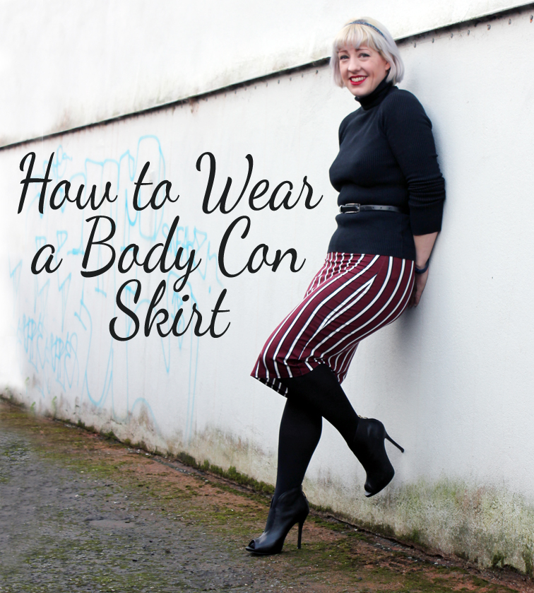 How to wear a body con midi skirt