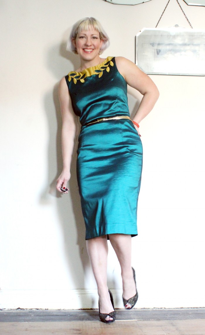 Fitted Dress with Belt