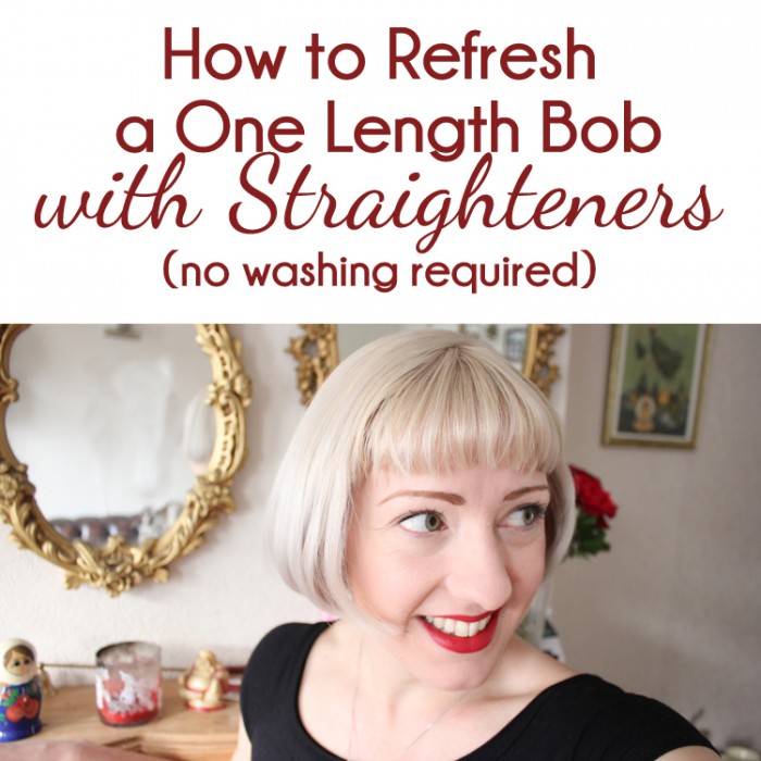 Refresh a Bob using straighteners