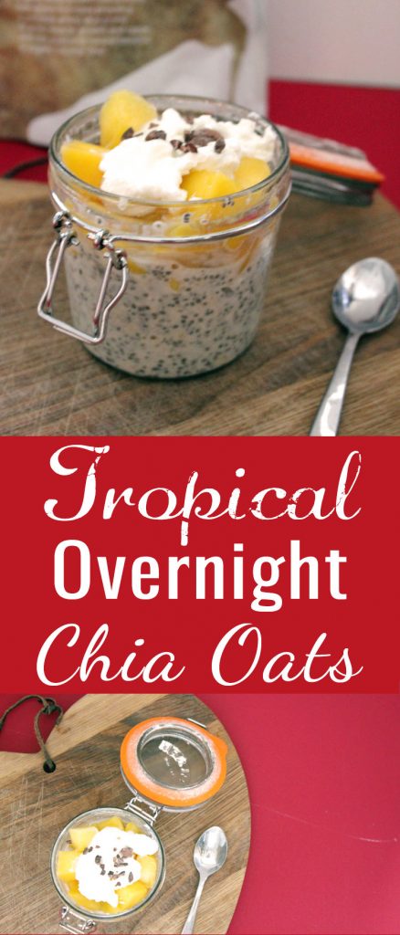 High Protein Tropical Overight Chia Oats Recipe