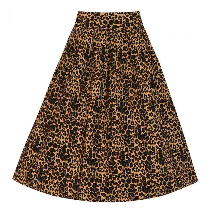 Leopard Print Ful Skirt