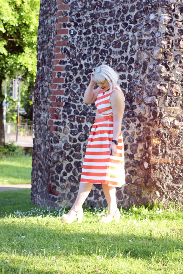 Summer Striped Dress Outfit