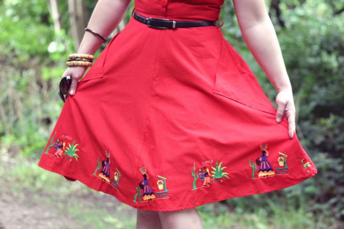 DETAIL ON Embroidered Skirt