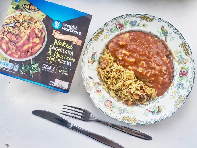 weight watchers limited edition naked enchilada with mexican rice