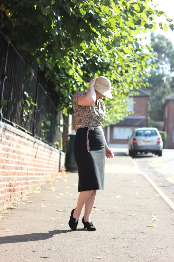 leopard-print-blouse-and-pencil-skirt