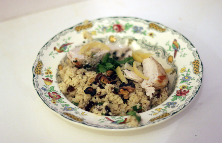 Recipe: Preserved Lemon & Coriander Chicken with Fruit & Nut Cous Cous