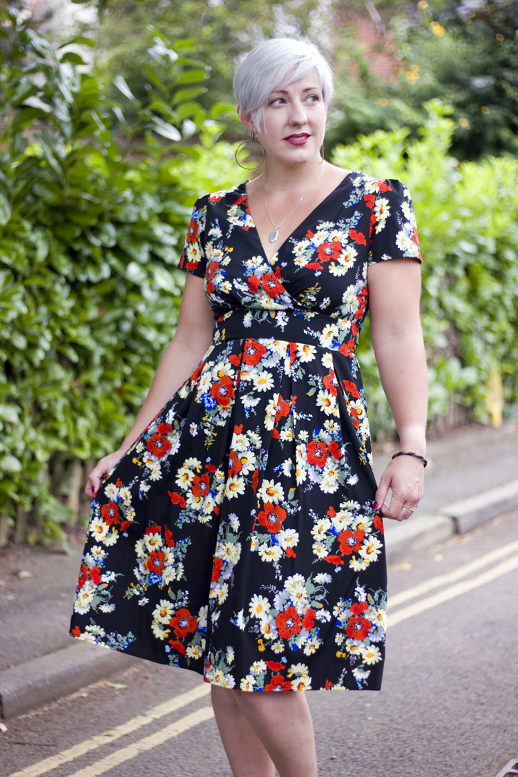 floral tea dress